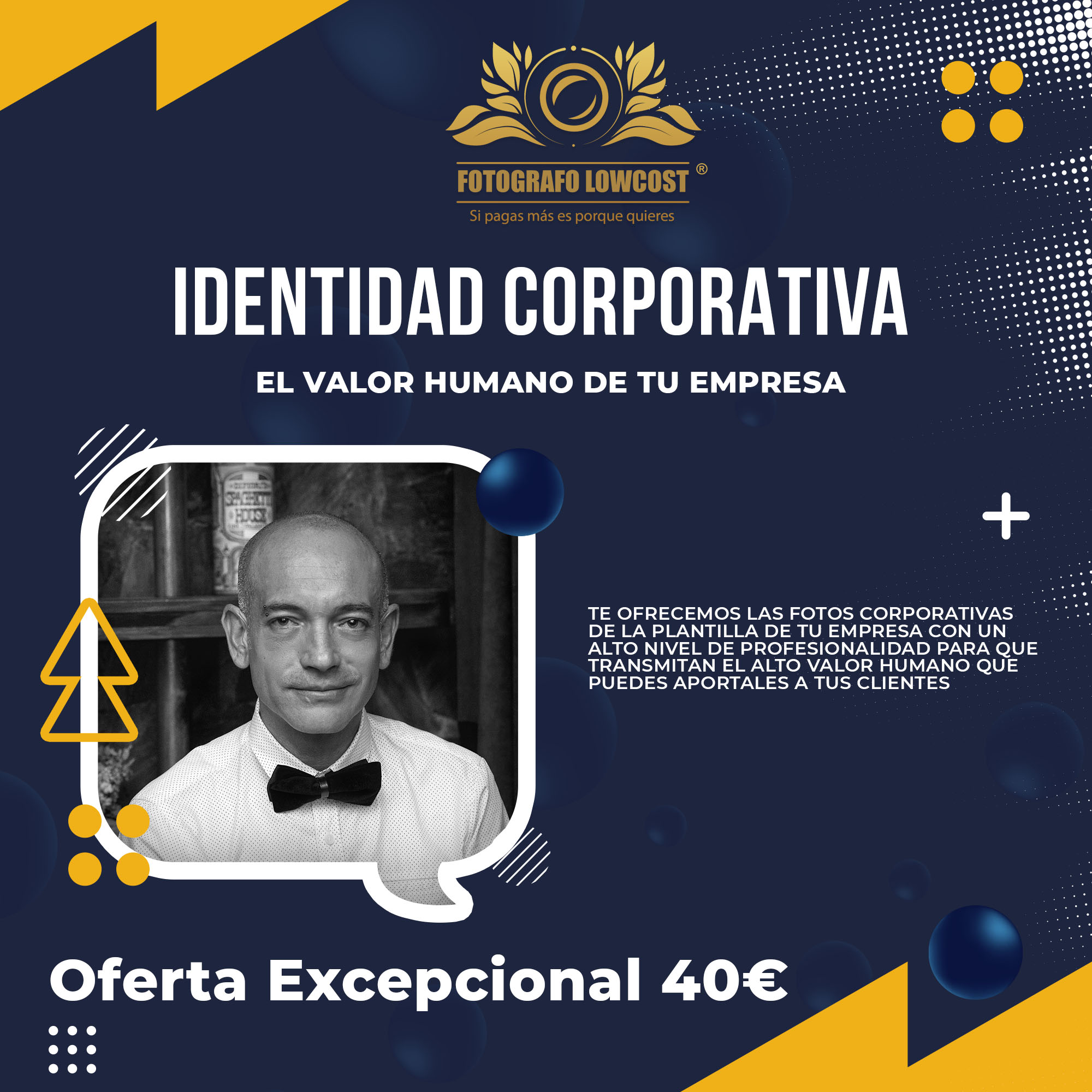 fotografo en identidad corporativa fotograf&iacute;a de plantillas empresariales Aceuchal 