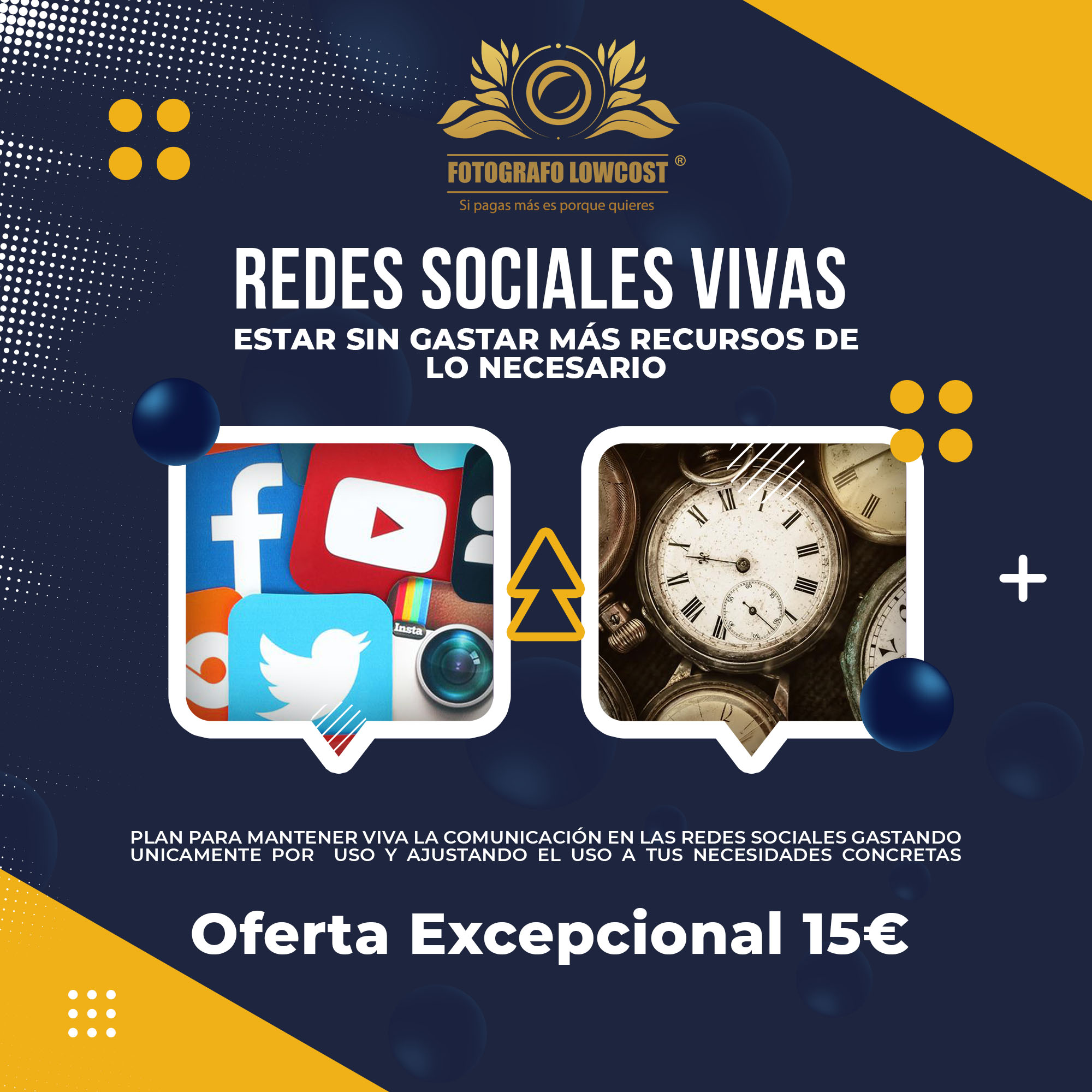 fotografo en gestión de redes sociales low cost Santa Marta 