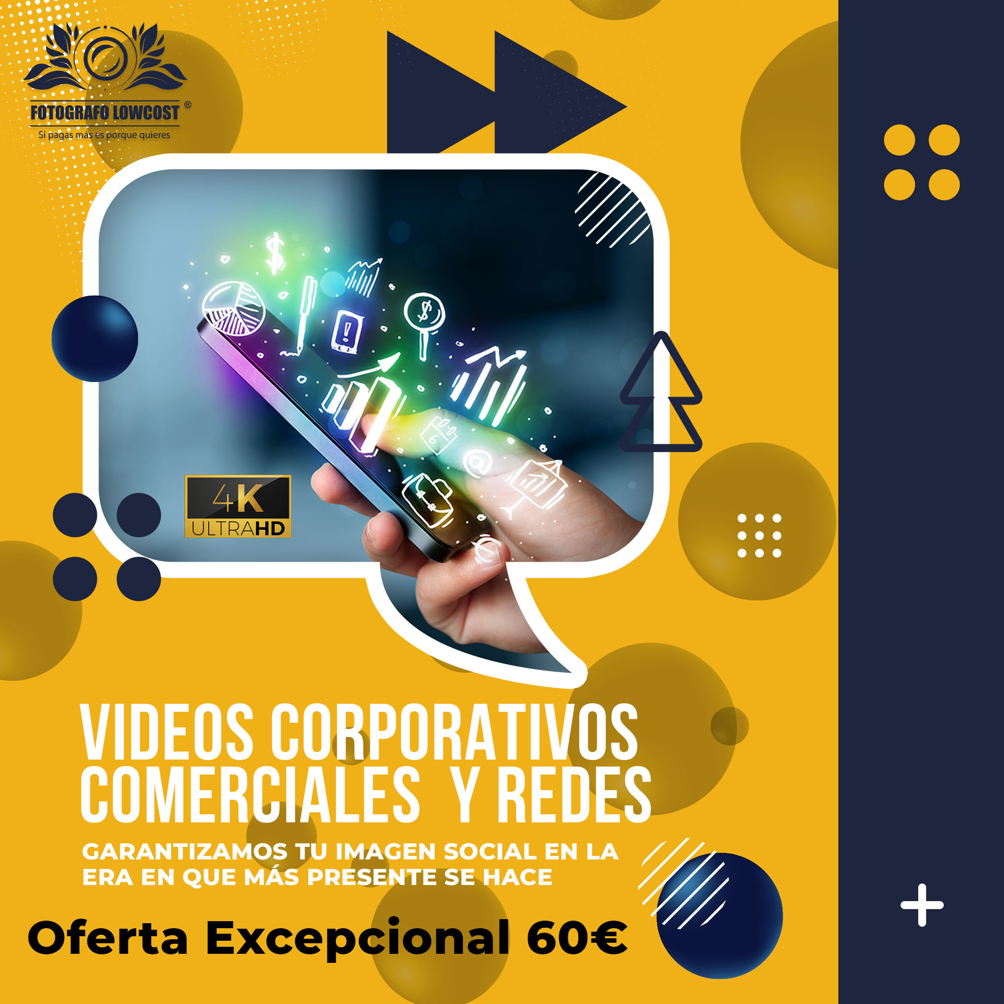 fotografo en videos para empresas Low Cost La Morera 